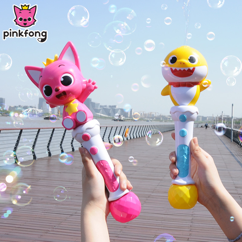 Touch Fox children blow bubble stick net red handheld bubble machine Electric watertight automatic toy water girl gun