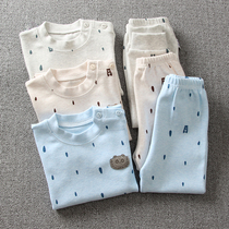 Walibi autumn clothes Girls underwear Pure cotton Shu velvet autumn clothes set Boys autumn pants Spring and autumn baby autumn pants Autumn and winter