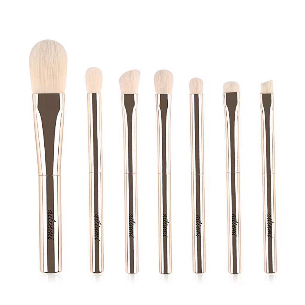 Ambilight golden face loose powder foundation makeup brush eye color smudge eye shadow brush fiber hair