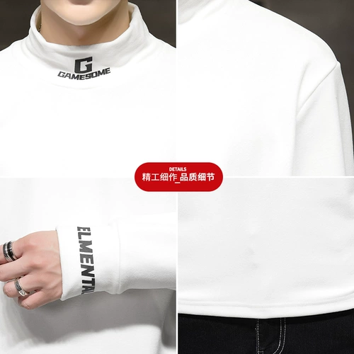 南极人 Мужская демисезонная толстовка, трендовая осенняя куртка для школьников, 2020, оверсайз, высокий воротник