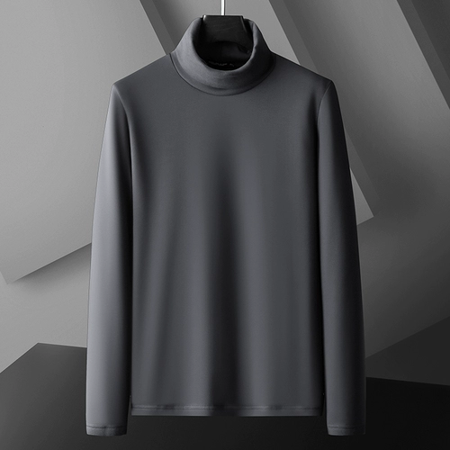 Приятная телу осенняя бархатная толстовка, демисезонный удерживающий тепло лонгслив, высокий воротник, осенний сезон