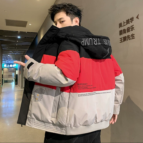 Мужской зимний пуховик, мужская короткая куртка, 2025 года, увеличенная толщина