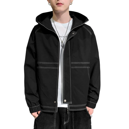 Осенняя толстовка с капюшоном, демисезонная универсальная куртка, оверсайз