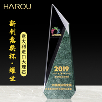 Creative Crystal Trophy Customized Marble Medals Customized High-end Honor Awards Childrens Licensee