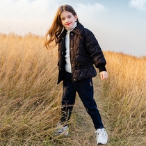 Girls Down Jacket 2021 New style autumn and winter clothes in the big children light inner container childrens short winter coat