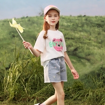 Girls Summer Suit 2022 New Ocean Gas Summer Clothing Online Red Treasure Girl Great Boy Children Clothes Shorts Two Sets