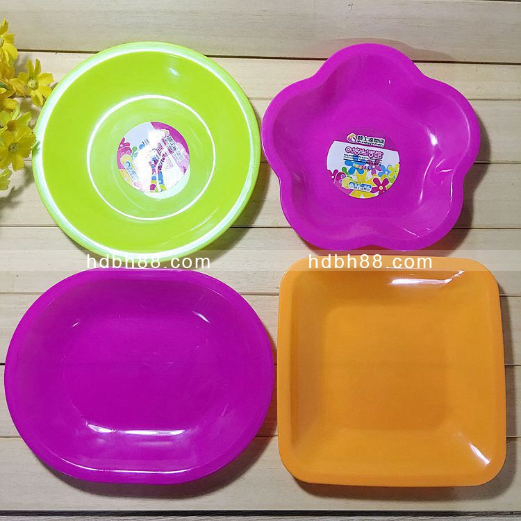 Plastic Fruit Pan Candy Pan Snack Pan Melon Seeds Pan Dried Fruit Pan Nut Tray Home Living Room Round Square Multiple