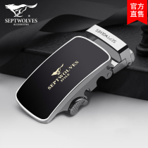 Seven wolves belt buckle mens buckle automatic buckle belt belt accessories metal buckle famous brand high-grade belt head