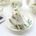 Ying Chenda Bone China Coffee Cup Set Bộ đồ gốm châu Âu Sáng tạo đơn giản Bộ trà chiều đơn giản Bộ tách trà đỏ dễ thương - Cà phê Cà phê