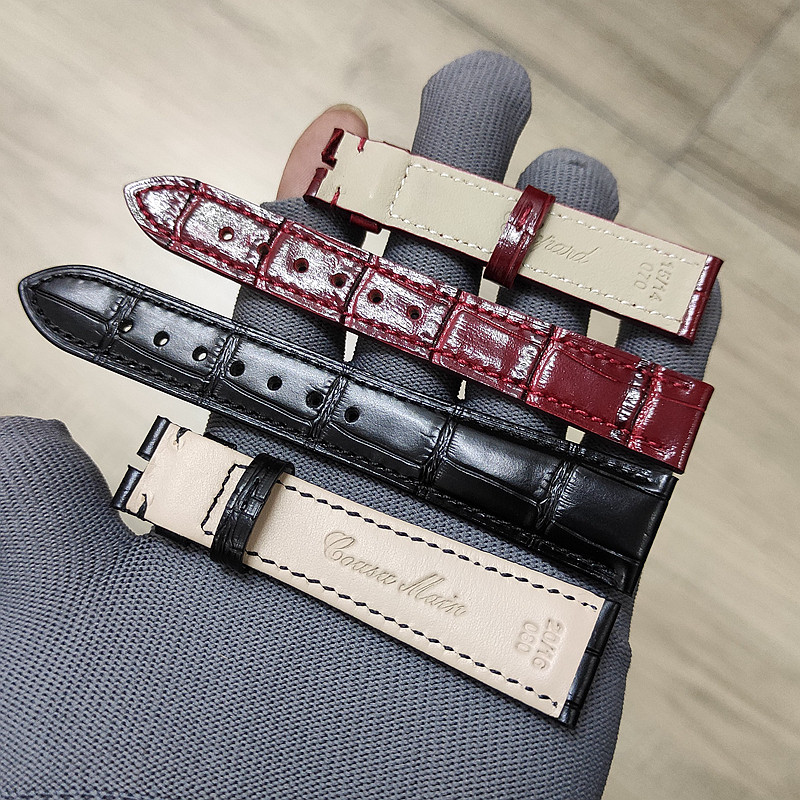 Suitable for Chopard Original Genuine Leather Watch Strap Chopard Classic Diamond Luc Men's and Women's 15 18 20mm16