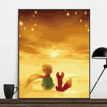 Little Prince digital oil painting diy filling hand-painted art hanging painting small size acrylic painting oil color painting