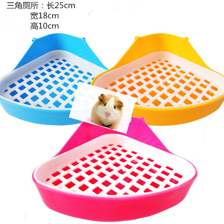 Rabbit toilet Dragon cat Dutch pig guinea pig bathroom Rabbit triangle toilet supplies for small pet toilet