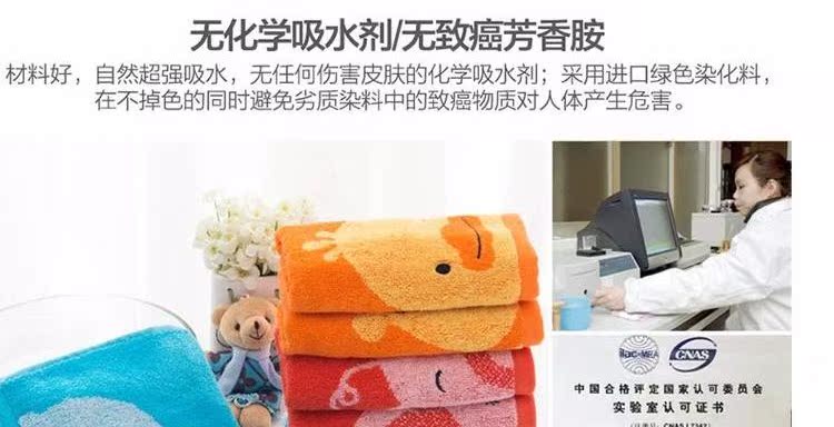 Jie Ya Tong khăn nhỏ khăn bông dễ thương trẻ em phim hoạt hình bông rửa khăn khăn thấm rửa tay trẻ em - Khăn tắm / áo choàng tắm khăn mặt cao cấp
