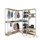 Phòng ngủ móc áo giá sàn kết hợp đơn giản cloakroom góc treo quần áo giá lưu trữ nhà tủ quần áo rèn sắt - Kệ tủ đựng sách