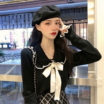 2021 New Korean chic chic gentle and cute little fragrant wind casual fashion career half body dress Two suits women