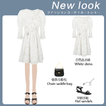 2020 new niche sweet first love Platycodon Super fairy heavy industry print skirt can salt sweet dress female summer