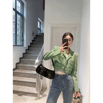 Plaid small suit jacket woman 2022 spring new port Wind retro thousands of birds Gagger short jacket jeans Two sets