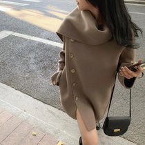 2021 New Hepburn Wind Fur Coats Temperament Design Sensation Small Crowdsourced High-end Bifacial Subdresses Womens Autumn Winter