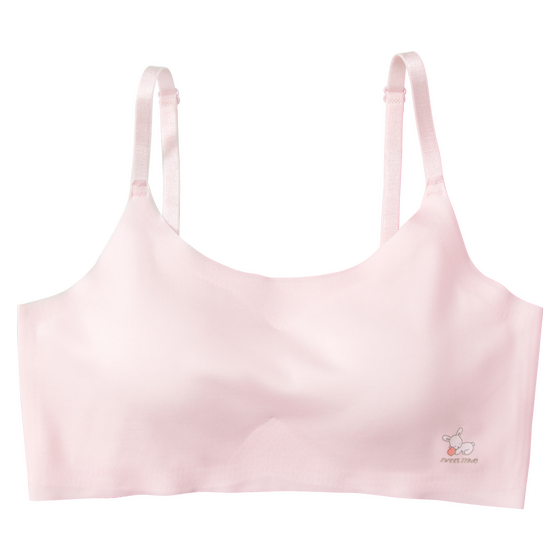 
Girls' bras for 10-14 years old in the development period of girls' underwear, stage 2 of junior high school students in summer without traces and ice silk anti-convex points