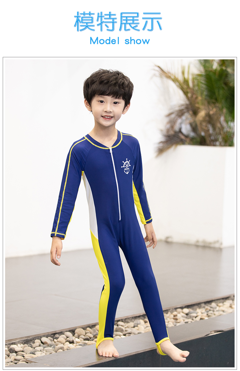 Đồ bơi trẻ em nam và nữ toàn thân Kem chống nắng Xiêm dài tay ngắn phù hợp với bộ đồ lặn - Bộ đồ bơi của Kid đồ bơi be trai 12 tuổi