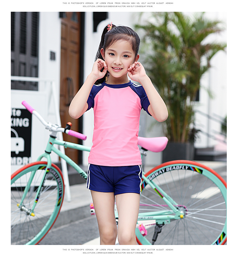 Đồ bơi cho trẻ em Cô gái Cô gái Chia nhỏ Đồ bơi cho trẻ em Đồ bơi chống nắng Đồ khô nhanh Đồ bơi bảo thủ Đồ bơi - Bộ đồ bơi của Kid đồ bơi be gái 8 tuổi