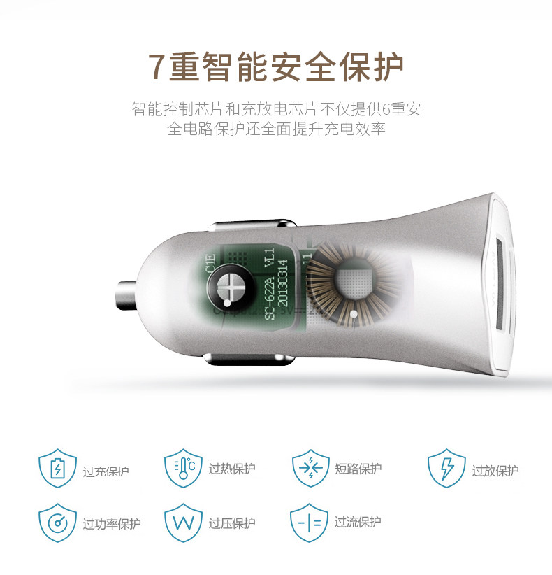 chargeur REMAX 2.4A, 1A - Ref 1301236 Image 11