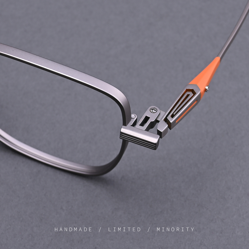High-End Ultra-Light Pure Titanium Eyeglass Frames for Men, Wide-Face Large-Frame Glasses for Women, Suitable for Nearsightedness, Can Make the Face Look Smaller