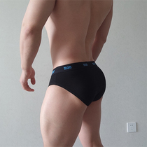 New mens pure cotton triangular underpants in low waist movement Sweat Sweat Youth Underwear U Convex Sacks Elastic Trouser Head Tide