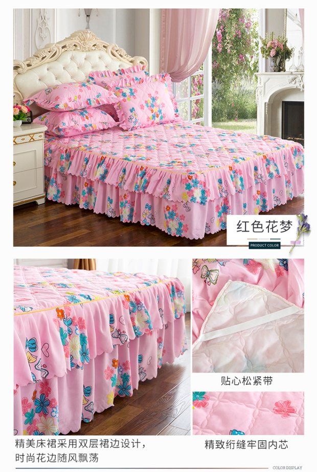 Dày chăn bông giường đơn mảnh Simmons bảo vệ bìa phim hoạt hình 1.2m1.5m1.82.0 mét trải giường ga giường có viền