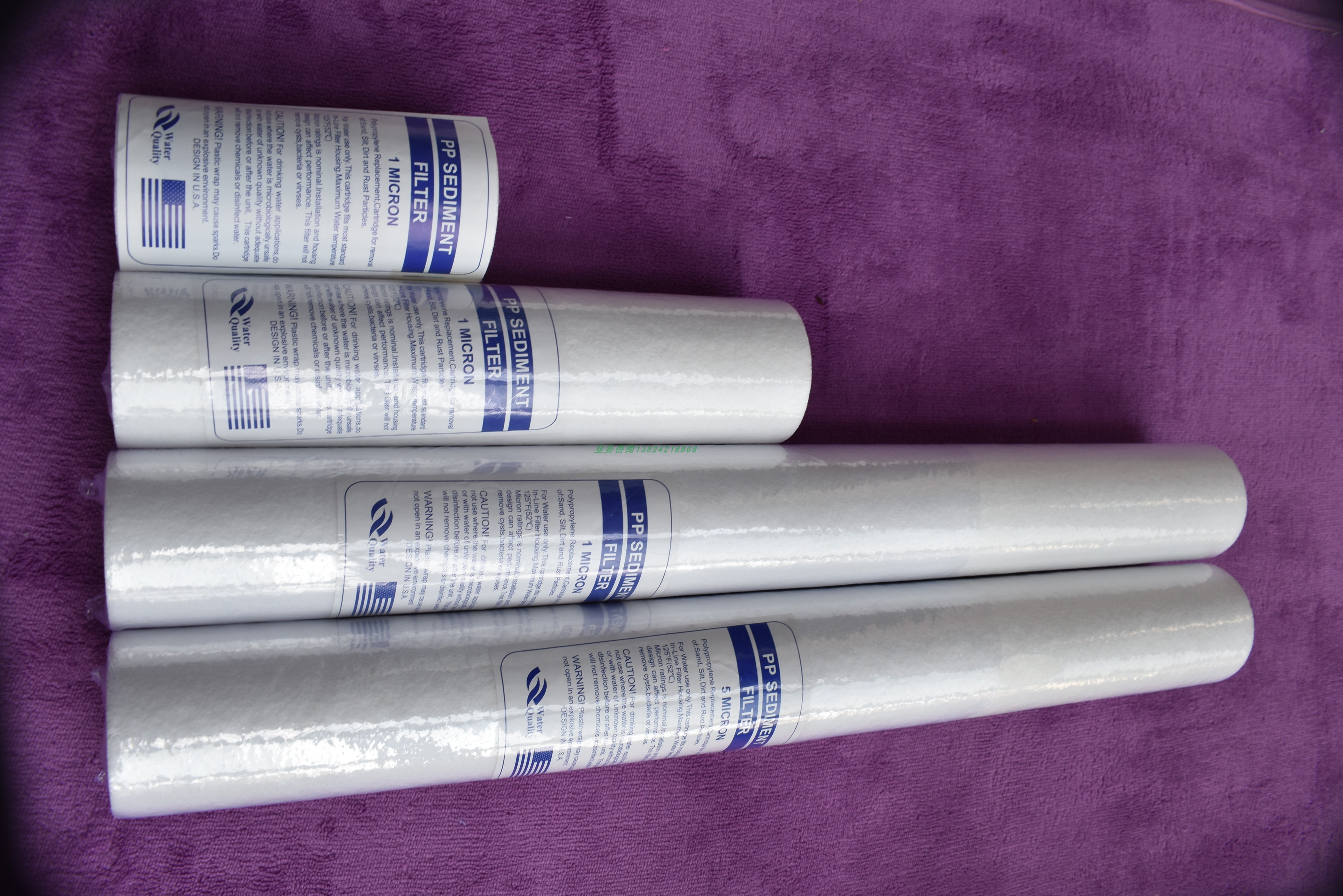 40 inch meltblown filter element with plastic skeleton PP cotton filter element security filter element 5 microns 10 microns