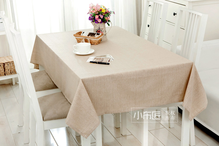 Đơn giản không thấm nước khăn trải bàn cotton và linen màu rắn bàn hội nghị vải bàn cà phê bảng vải che Bắc Âu tủ TV ins phong cách Nhật Bản