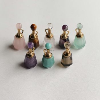 Natural crystal jade small teapot perfume bottle pendant