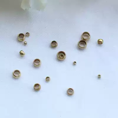 DIY jewelry accessories brass blank positioning bead positioning ring hand necklace ear jewelry closing fixed ring