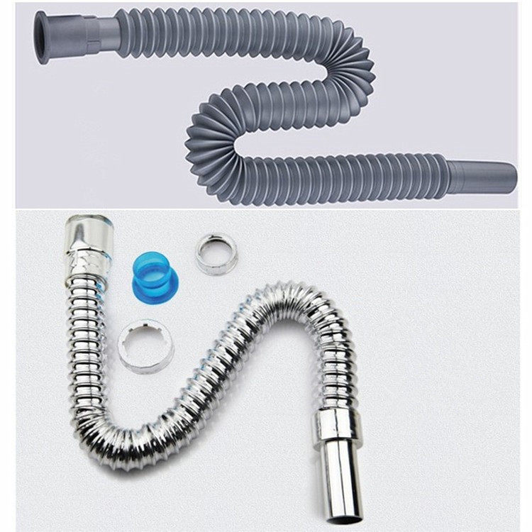 Washbasin drain pipe washbasin drain pipe telescopic basin rubber hose kitchen sink drain pipe pool outlet pipe