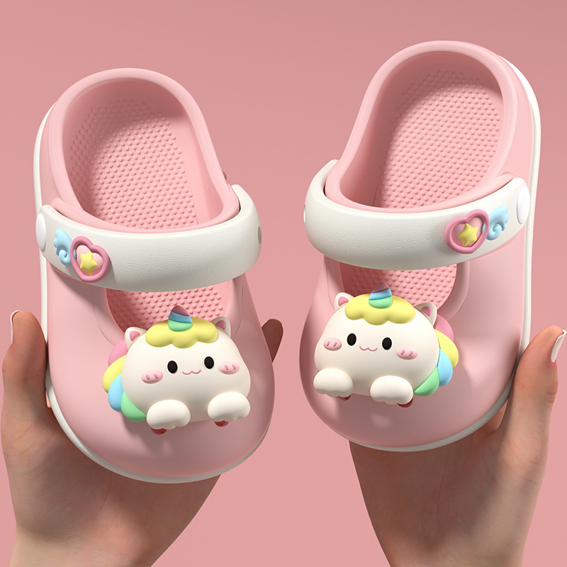 Unicorn Kidsren's Clogs for Girls 2026 New Summer Outdoor Wear for Infants and Toddlers Non-Slip Beach Sandals