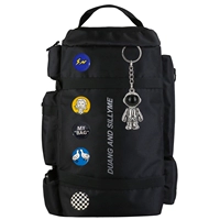 Черный металлический космический значок