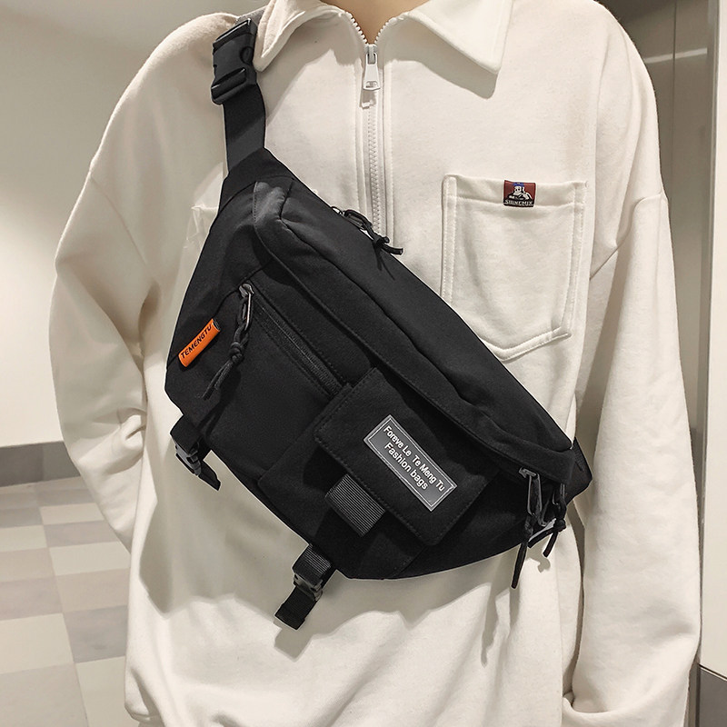 Skew Satchel Men's Tide Sign Day Ensemble Brief Chest Bag Backpack Ins Tide Single Shoulder Bag Student 100 Hitch Satchel Purse-Taobao