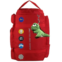 Красный динозавр, подвеска, значок