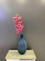 Emulation Large Flower Cyellan Single Branch Hand Feel 3D Orchid Home Pendulum rubberized fabric Living-room Prototype room Decorative Fake Flowers