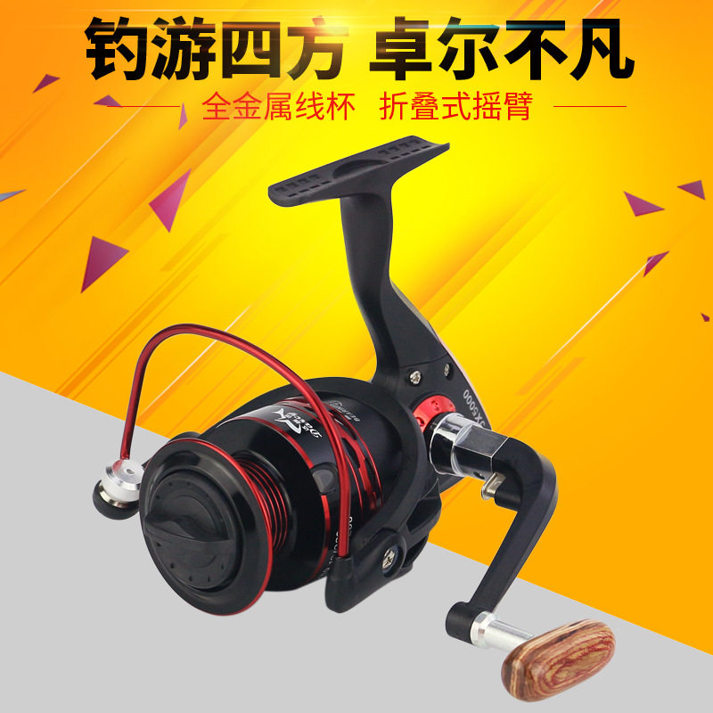 Dasino JX Series 10 Axes Full Metal Head Fishing Wheel Winder Fish Wire Wheel Metal Head Fishing Gear