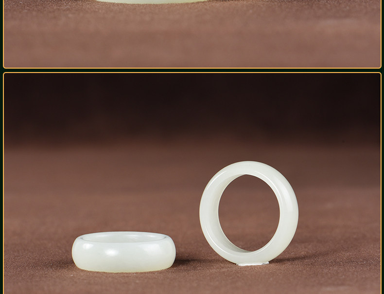 Bague mixte      en Hetian jade - Ref 3087506 Image 10