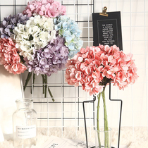 Single Hydrangea simulation flower fake flower bouquet ornaments home living room table decoration flower wedding bouquet