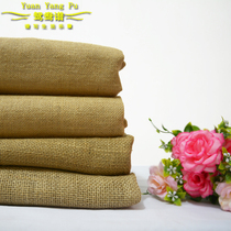 Natural jute fabric thickness linen primary color shooting background DIY handmade fabric solid color burlap bag hemp roll