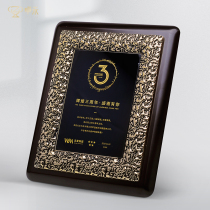 Zhuohe Metal Solid Wood Medals Customized Wooden Licensing Brand High-end Meeting Honor Council Medal Production