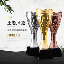 √Zhuohe metal trophy custom-made gold silver and copper creative lettering Annual meeting competition sales champion gold-plated prize