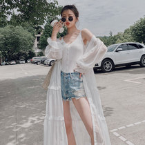 The ultra-thin sunscreen woman's 2022 summer Han version of the super fairy snow spin two loose and casual dress