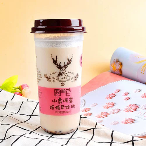 Lujiao Lane Milk Milk Tea Milk Tea Чита красный фруктовый коктейль фрукты молоко молоко с замороженным клубничным черным сахарным напитком