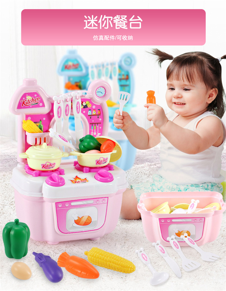 Bộ đồ chơi nhà bếp cho trẻ em 1-2-3-5 tuổi Cô gái chơi nhà nấu ăn cho bé nấu ăn mô phỏng đồ dùng nhà bếp thế giới đồ chơi cho bé