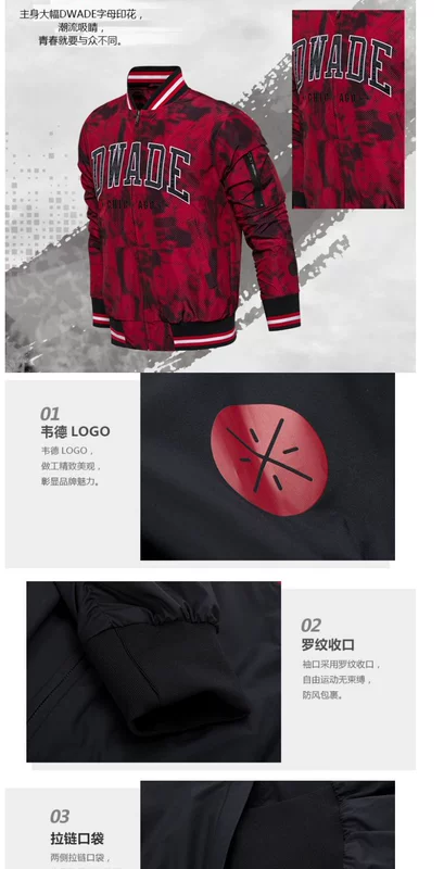 Áo khoác cotton Li Ning nam 2018 mùa đông Wade series đứng cổ áo ấm cotton dây kéo cardigan thể thao áo khoác the thao nữ