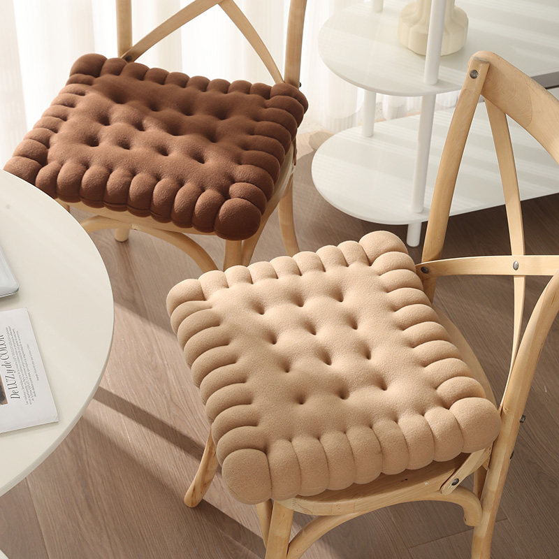 Nine cats creative biscuit cushion thickened chair cushion cute office tatami mat dining chair cushion solid wood chair cushion
